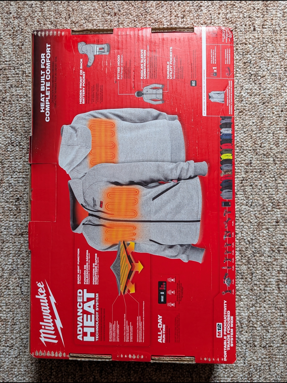 Woman's Milwaukee Heated Hoodie Jacket — Gray - Picture 3 of 3
